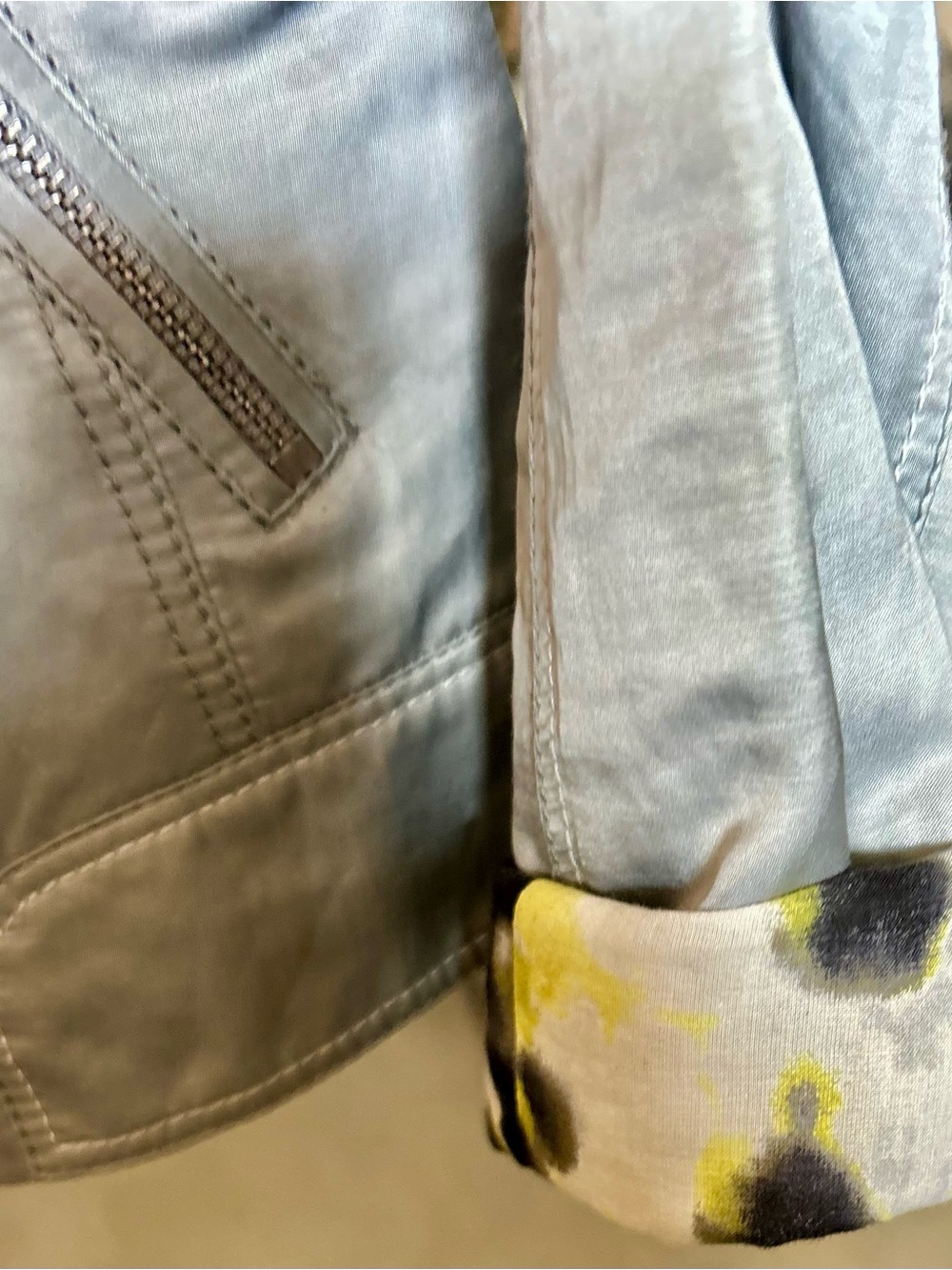 Basler Silver Button-Front Leather Jacket - Picture 13 of 13